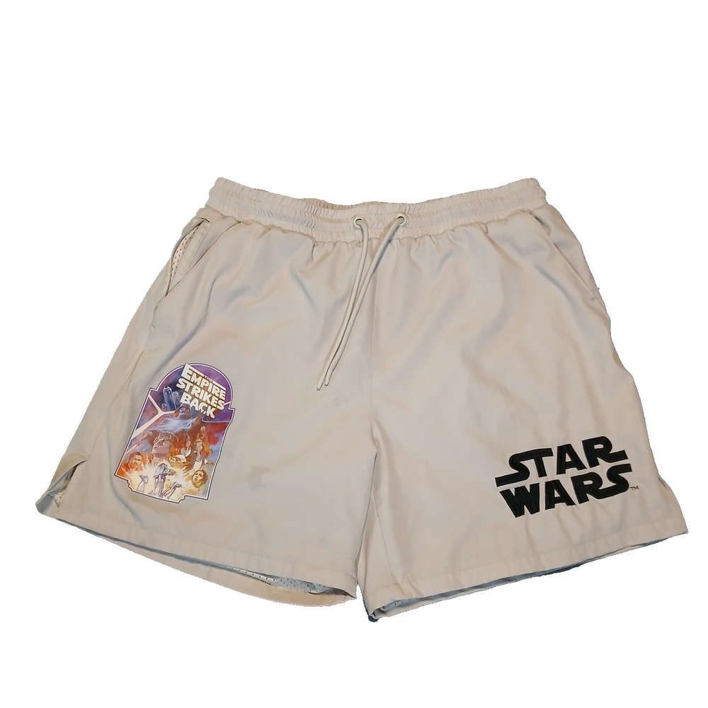 Star Wars X Shoe Palace The Empire Strikes Back Shorts Mens XL Mesh Beige